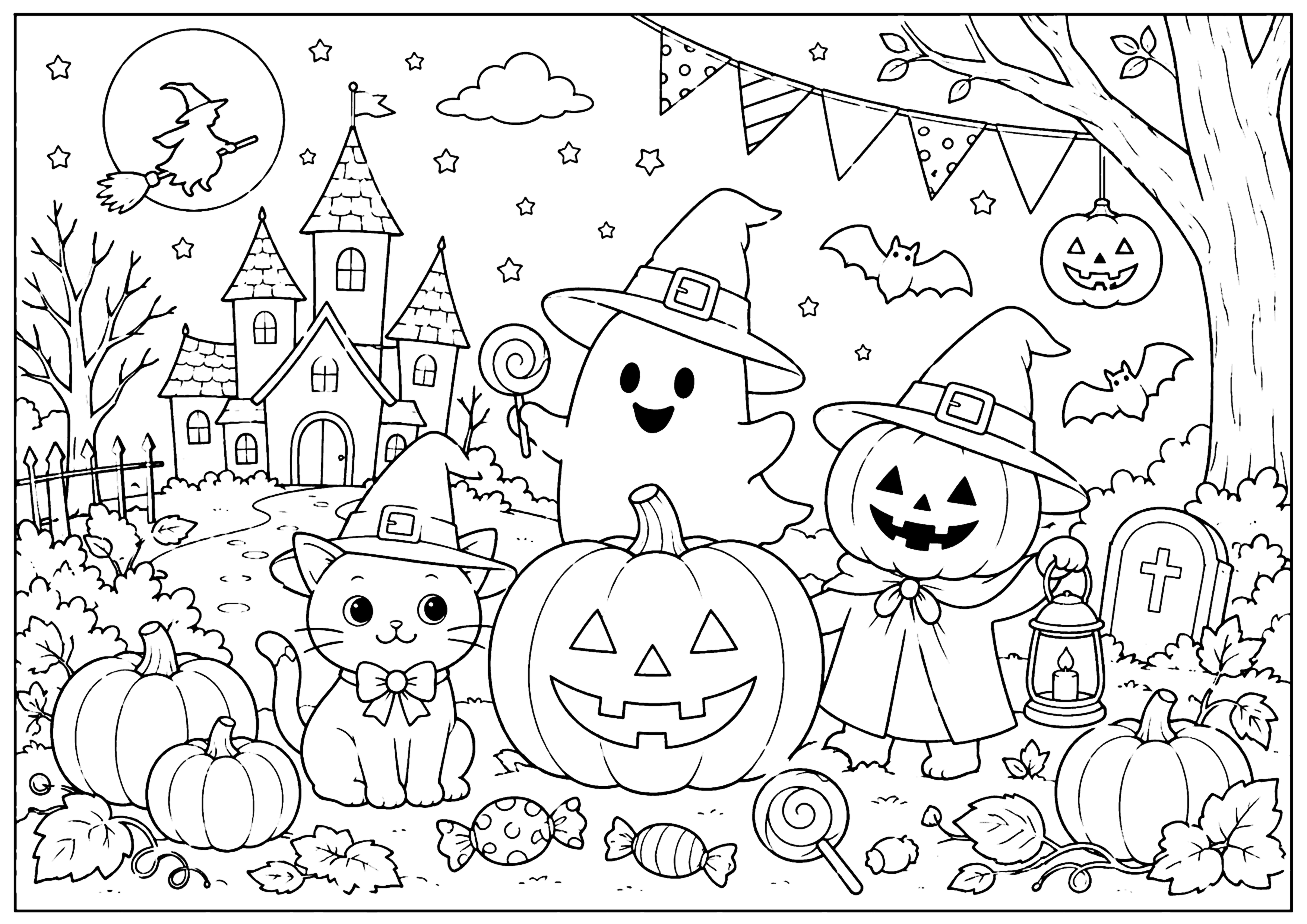 ハロウィン その2 塗り絵