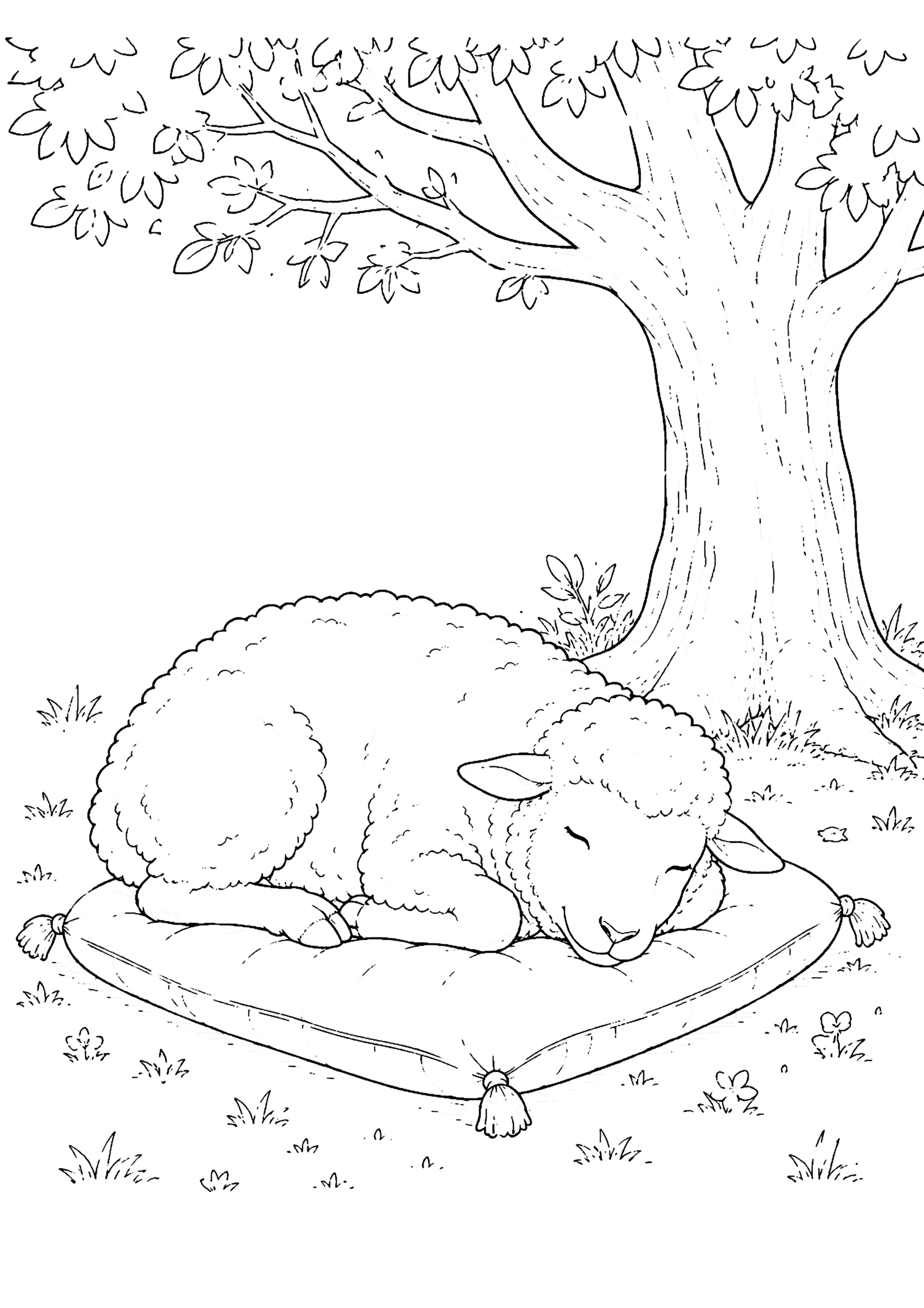 羊 塗り絵
