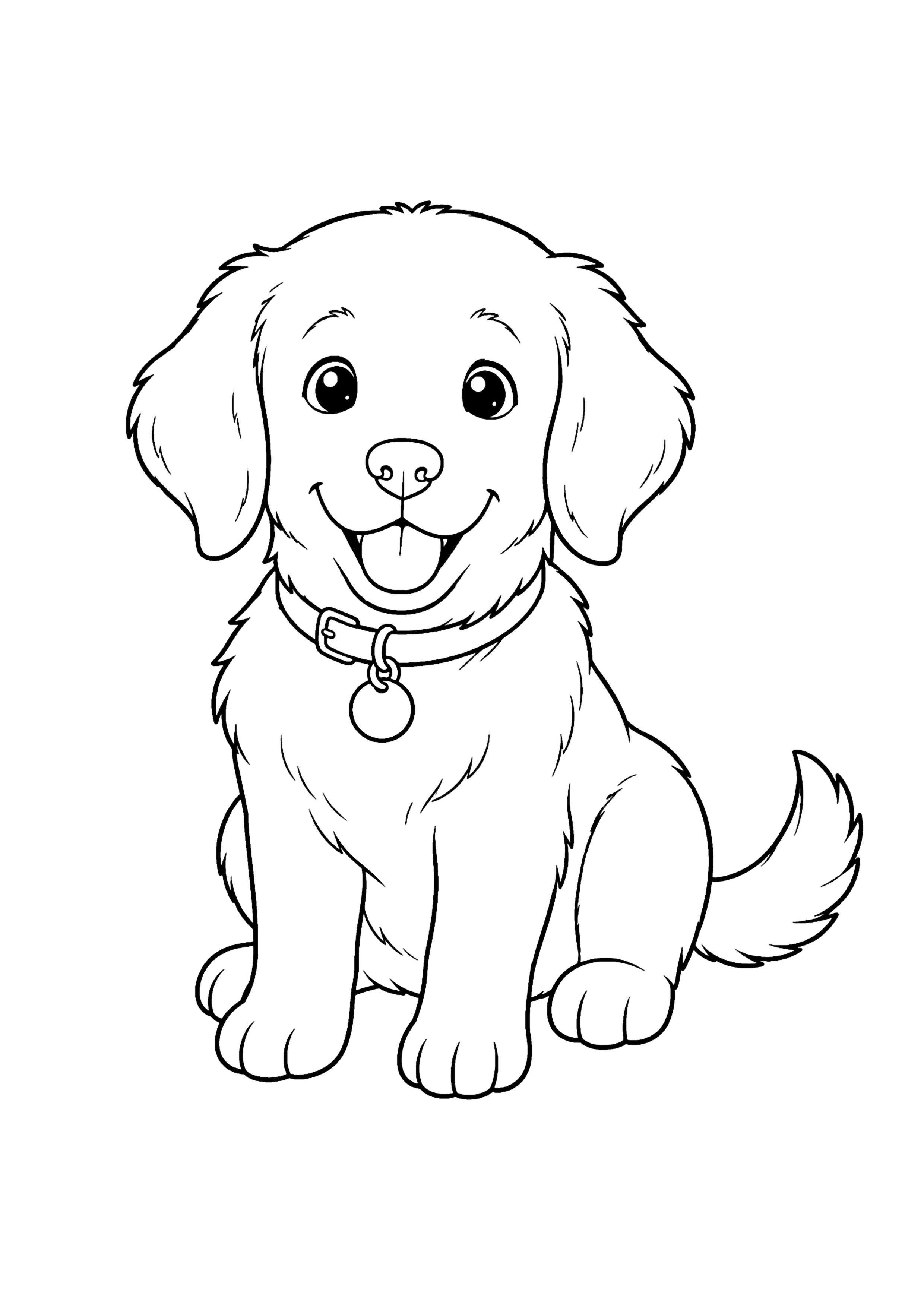 犬 塗り絵