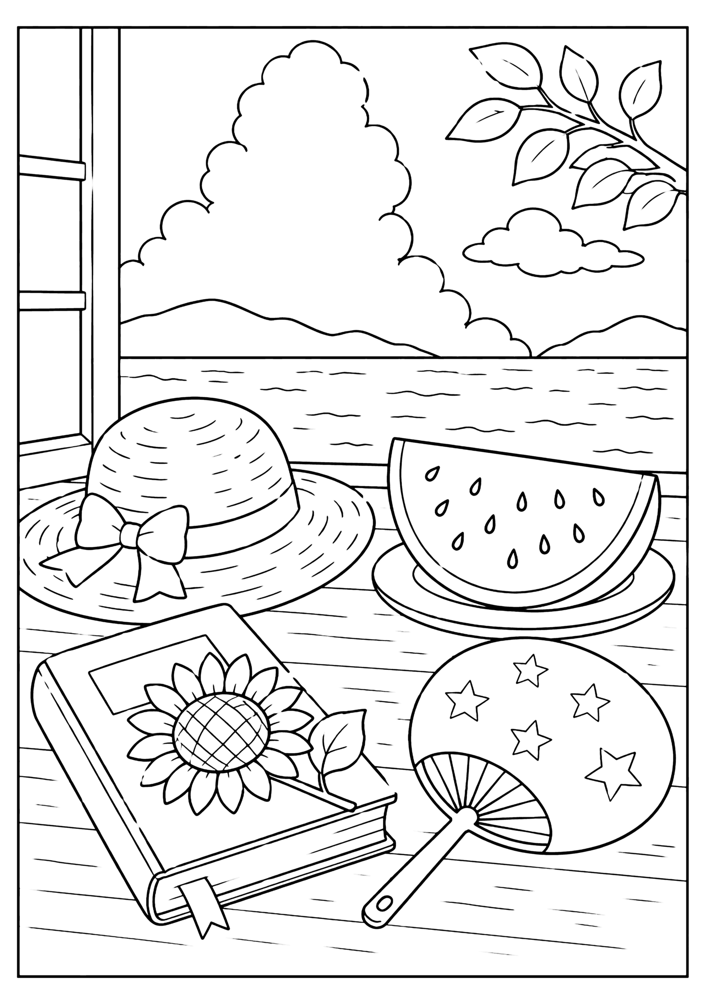 夏休み その2 塗り絵