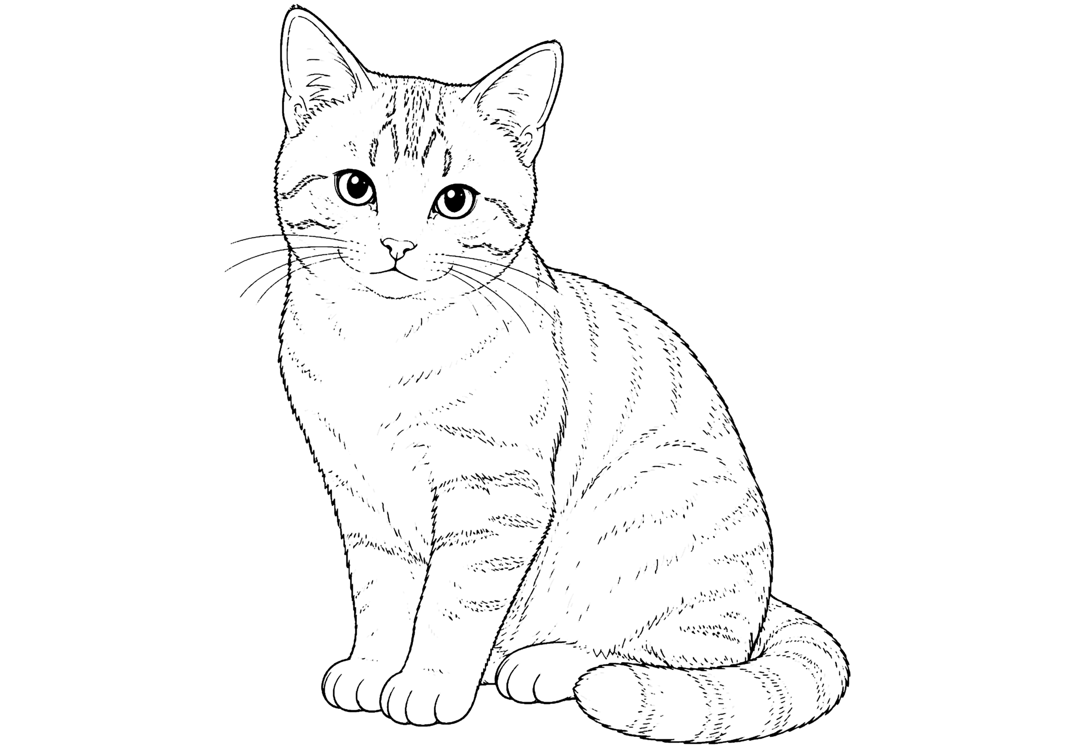 猫 塗り絵