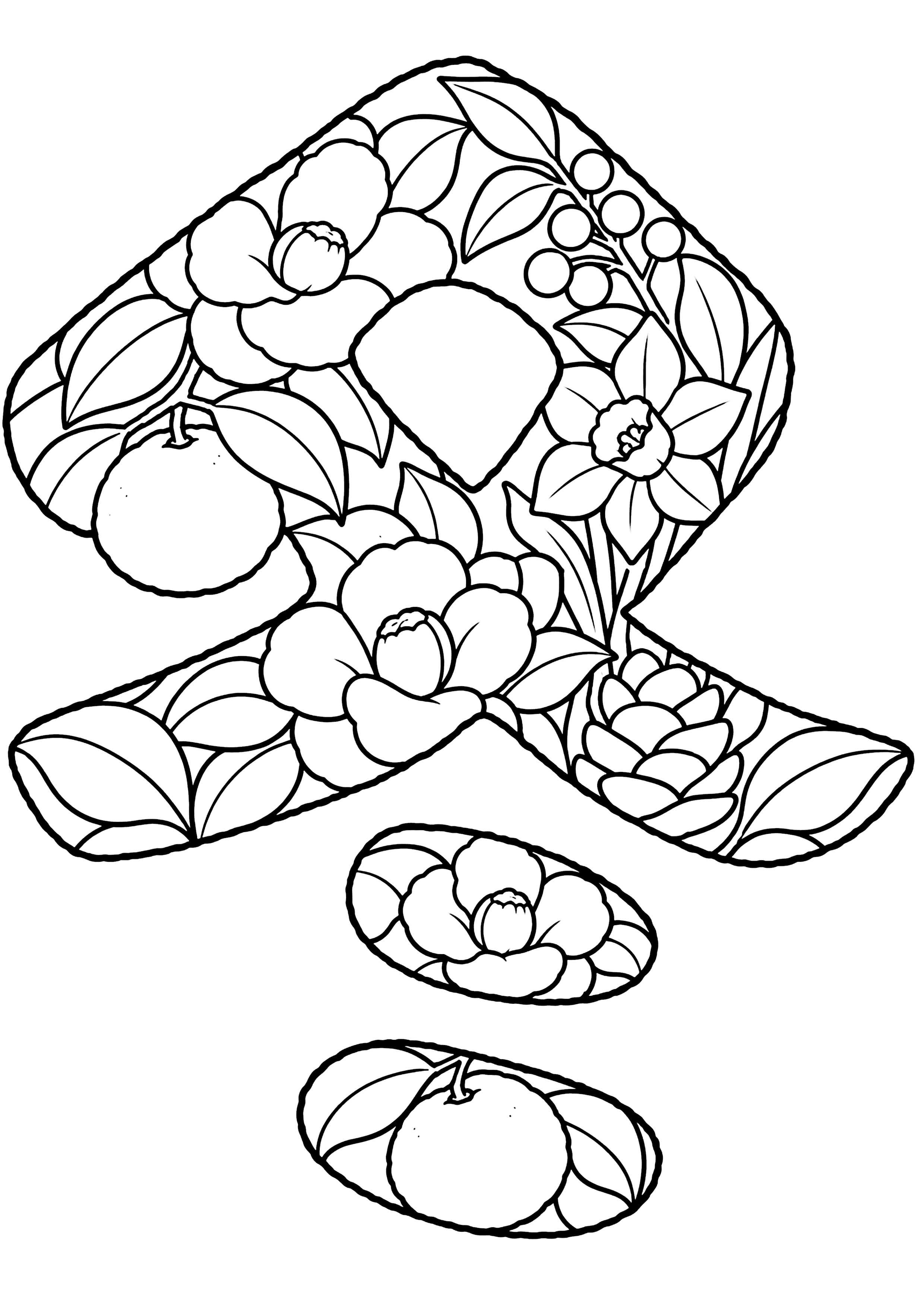 冬 塗り絵