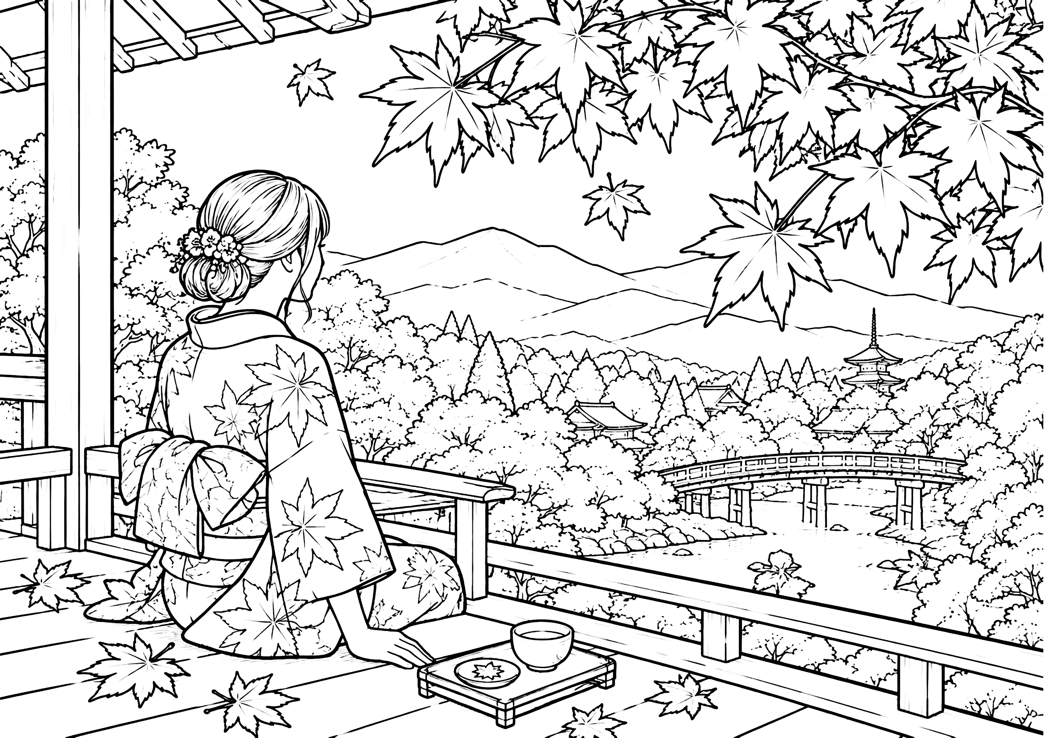 秋麗 塗り絵