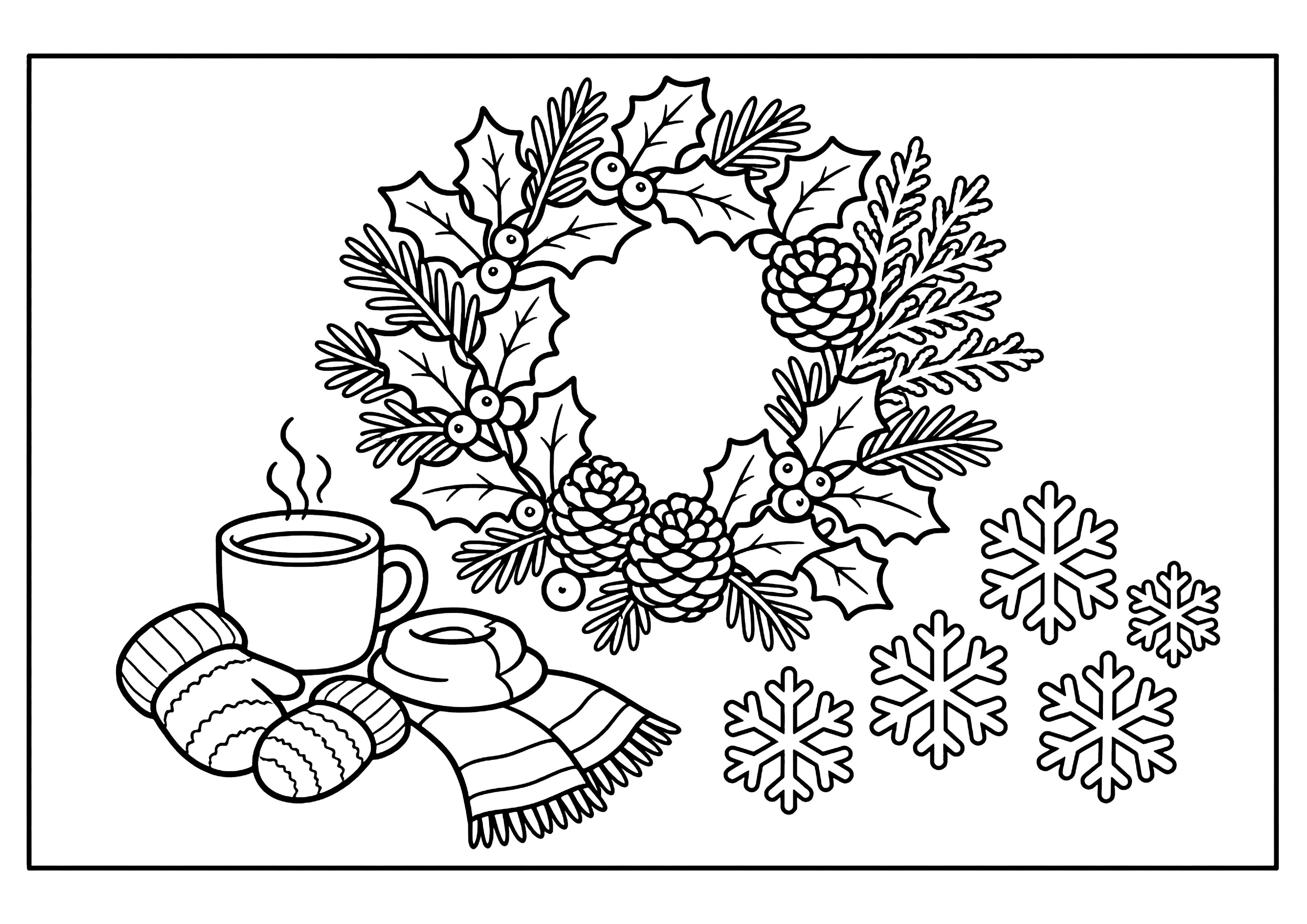 12月 塗り絵